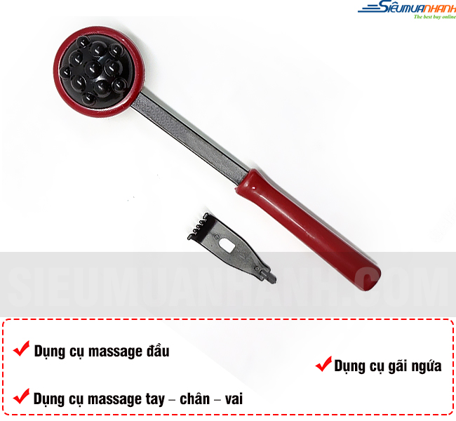 Dụng cụ đấm lưng và massage đầu