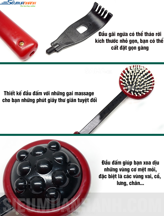 Dụng cụ đấm lưng và massage đầu