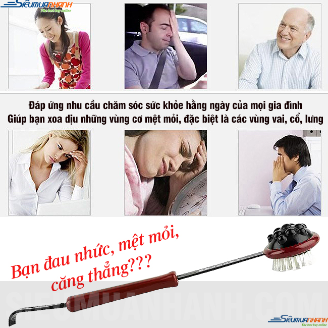 Dụng cụ đấm lưng và massage đầu
