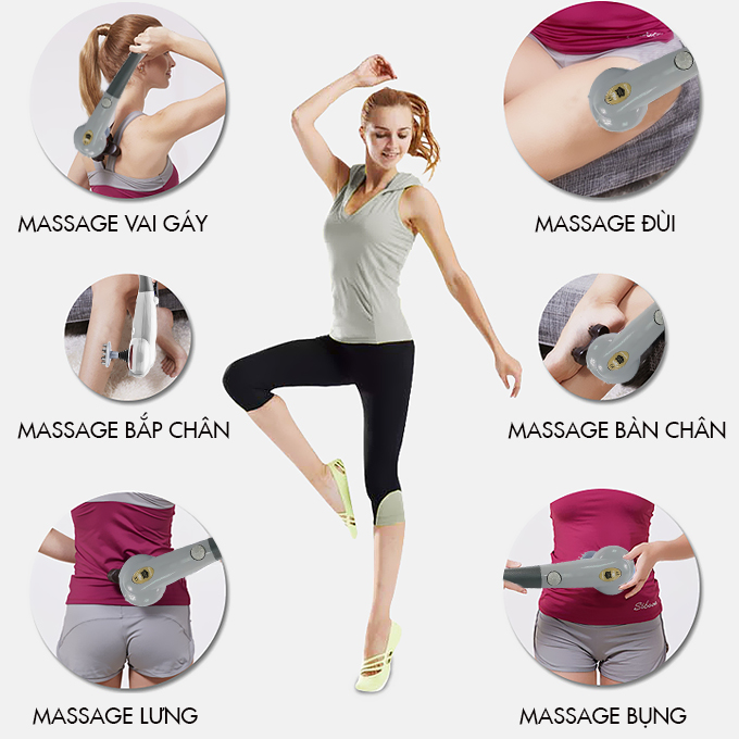 Máy massage cầm tay FUKI JAPAN FK-510 (7 đầu)