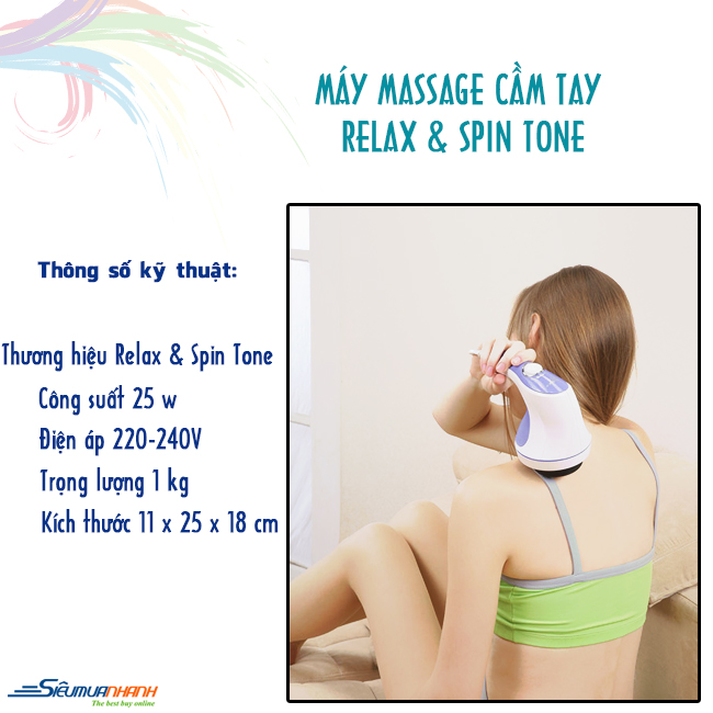 Máy mát xa cầm tay Relax & Spin Tone