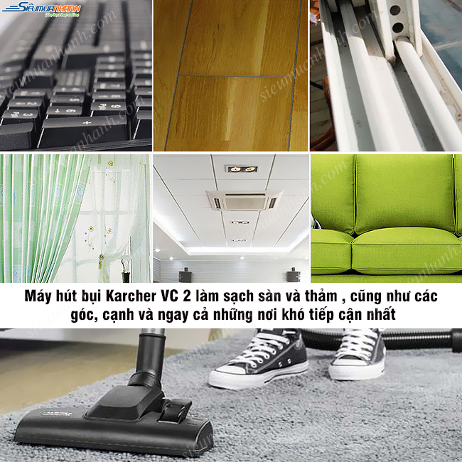 Máy hút bụi Karcher VC 2 Premium *KAP