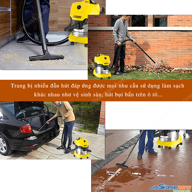Máy hút bụi khô và ướt Karcher MV4 Premium EU (WD4)