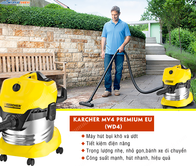 Máy hút bụi khô và ướt Karcher MV4 Premium EU (WD4)