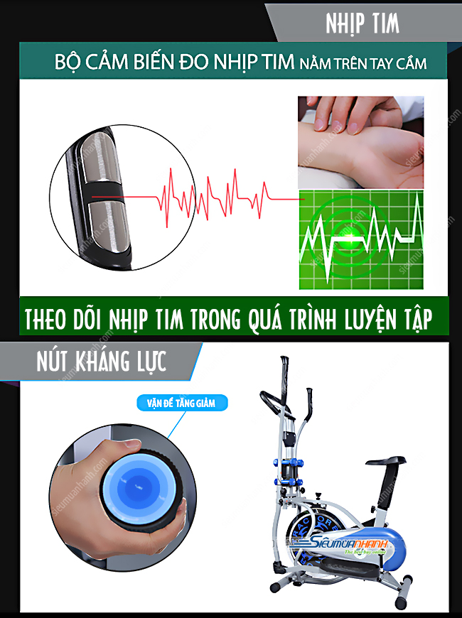 Xe đạp tập thể dục tổng hợp Orbitrac K-2085