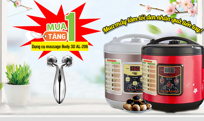 Sale! Sale!! Mua máy làm tỏi đen nhận ngay quà tặng!