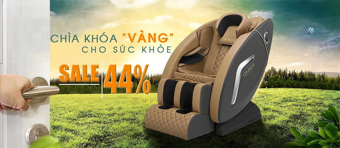 Ghế massage chính hãng Nhật Bản giảm giá đến 44%