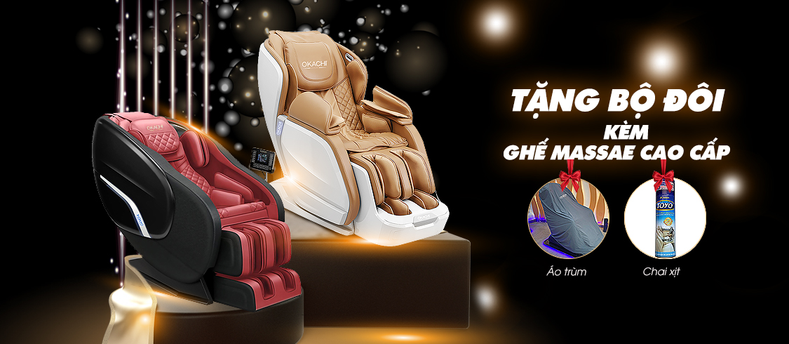 Mua ghế massage cao cấp tặng kèm bộ đôi