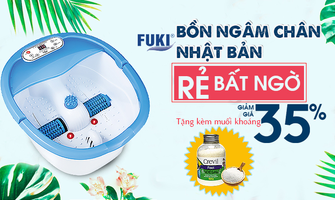Rinh ngay quà tặng khi mua bồn ngâm chân Nhật Bản