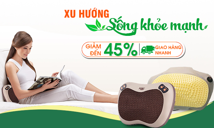Gối massage chính hãng - Giá tốt chất lượng Nhật Bản
