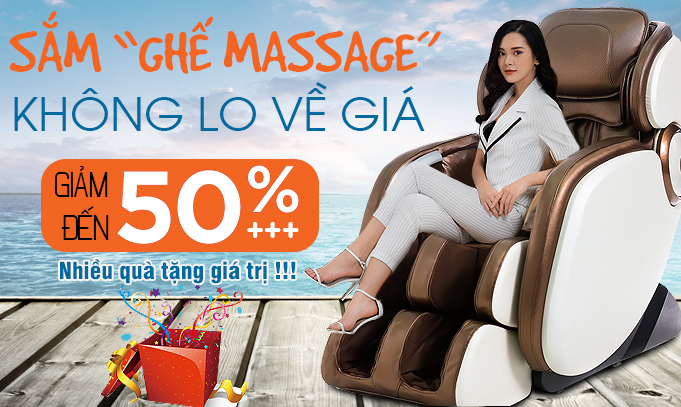 Không lo ngại giá! Ghế massage chính hãng - chất lượng