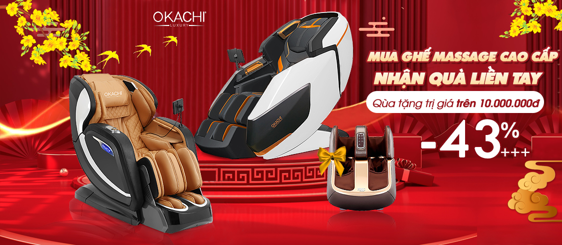 Qùa tặng trị giá hơn 10 triệu đồng khi mua ghế massage cao cấp