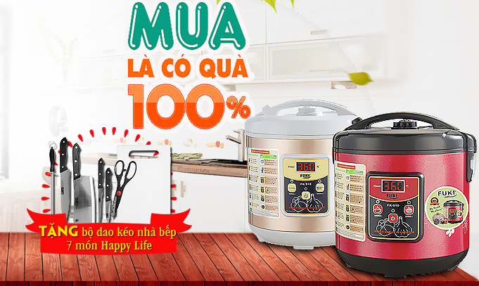 Khuyến mãi lớn!!! Mua máy làm tỏi đen FUKI FK 910 nhận quà liền tay!