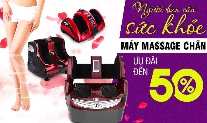 Cải thiện sức khỏe, vẻ đẹp, độ săn chắc tuyệt vời cho đôi chân với máy massage chân hữu ích