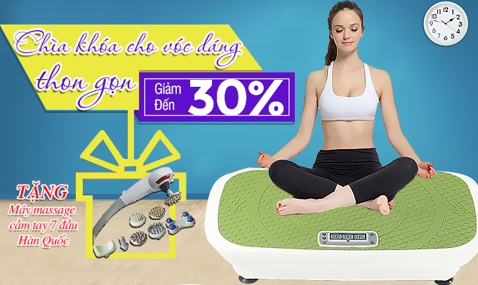 Mua máy rung toàn thân Shika SK0952 nhận ngay quà tặng siêu hấp dẫn