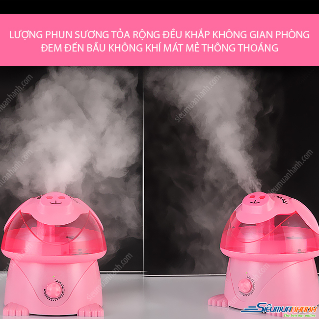 Máy phun sương tạo ẩm Magic Home ( heo hồng )