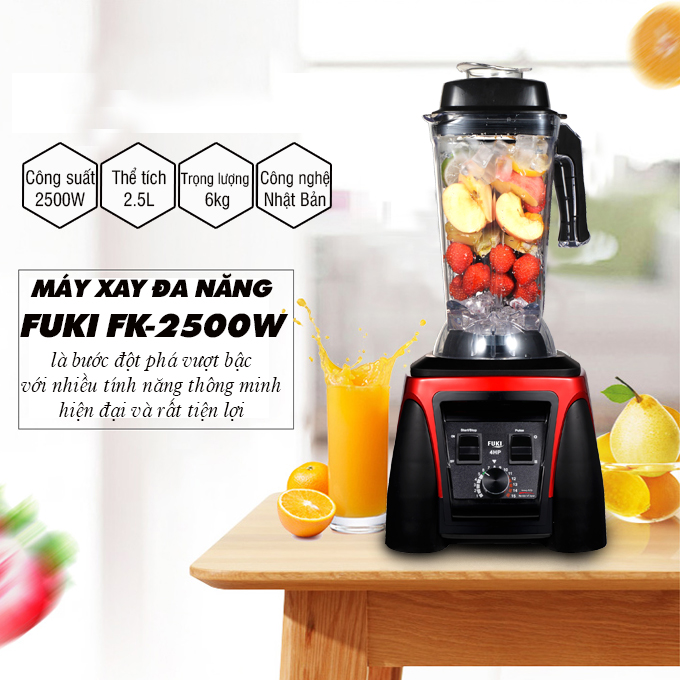 Máy xay sinh tố công nghiệp Fuki FK-2500 (Ảnh 11)