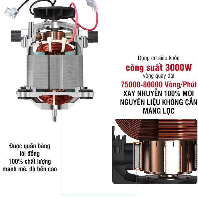 Máy xay sinh tố công nghiệp Fuki FK-3000A (Ảnh 5)