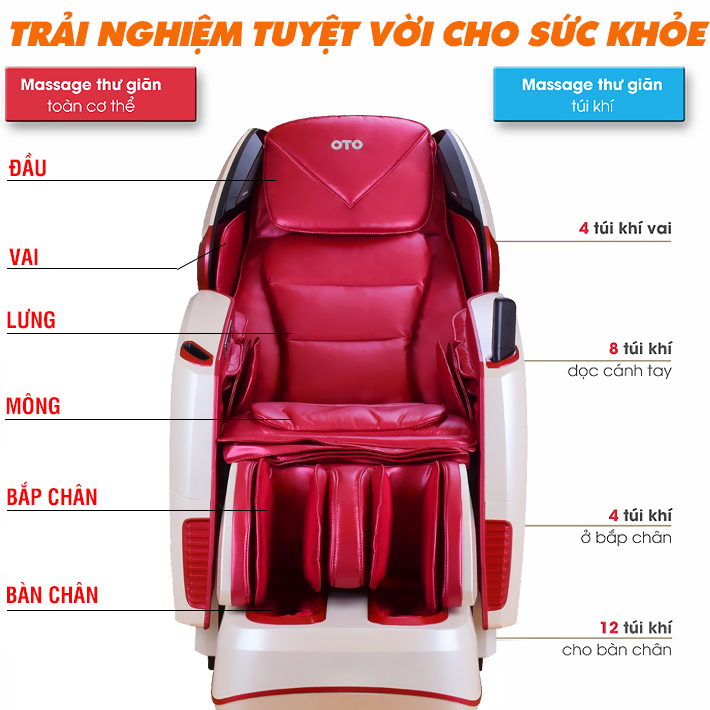 Ghế massage toàn thân OTO Prestige Swarovski: Lấy cảm hứng từ người tiên phong trong thế giới massage, OTO Prestige Swarovski giúp bạn giảm căng thẳng và mệt mỏi, đem lại sự thư giãn và hạnh phúc. Với thiết kế độc đáo và sang trọng, ghế massage OTO Prestige Swarovski sẽ là điểm nhấn cực kỳ thu hút cho không gian nghỉ ngơi của bạn. Hãy khám phá hình ảnh của ghế massage toàn thân OTO Prestige Swarovski và tận hưởng những buổi massage đỉnh cao nhất!.