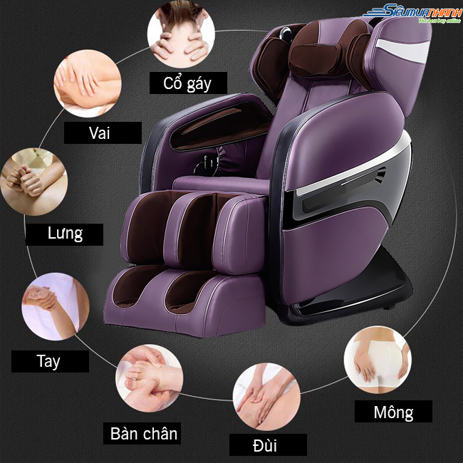Ghế massage toàn thân 3D Shika SK-816 Nhật Bản
