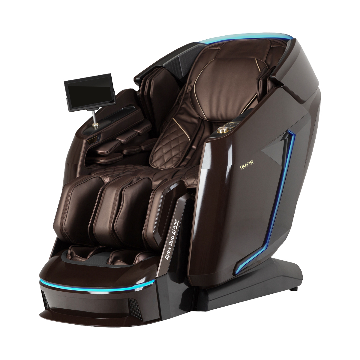 Ghế massage 5D DUAL CORE MASTER OKACHI JP-9986 (Nâu)