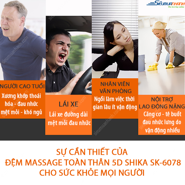 Mách bạn kinh nghiệm mua đệm massage toàn thân chất lượng