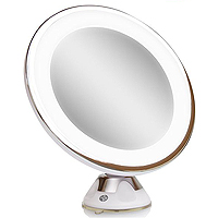 Gương tròn trang điểm để bàn đèn Led Rio MMSU