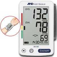 Máy đo huyết áp cổ tay tự động AND UB-542