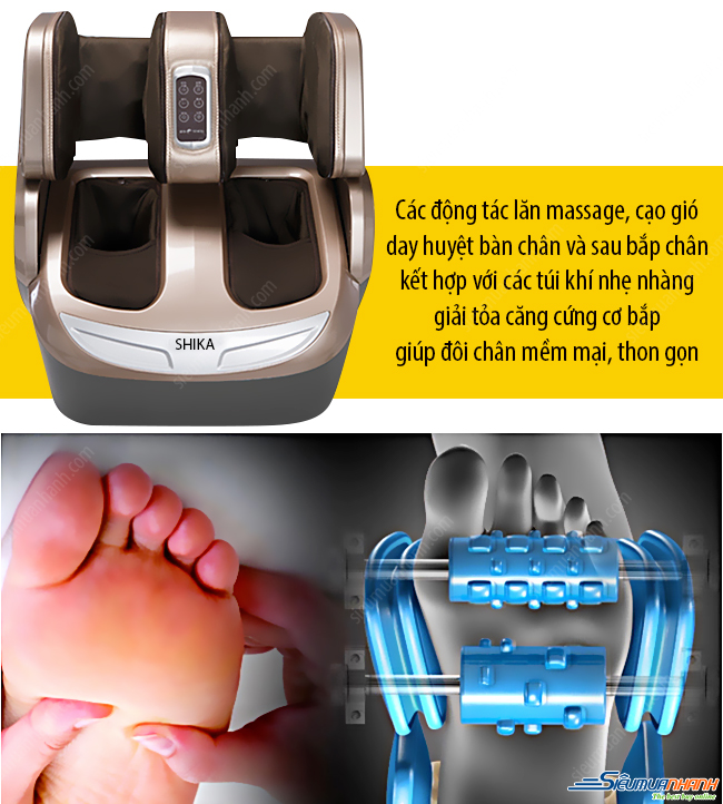 Review dòng máy massage chân cao cấp Shika SK-0668