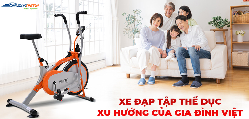 Xe đạp tập thể dục tại nhà, vì sao đang là xu hướng của gia đình Việt?