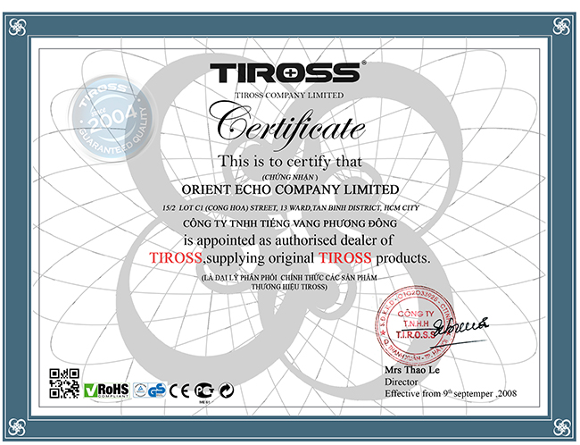 Tiross là một thương hiệu đồ gia dụng được nhập khẩu trực tiếp từ Ba Lan của Công ty TNHH T.I.R.O.S.S. Có mặt ở Việt Nam từ tháng 3 năm 2008